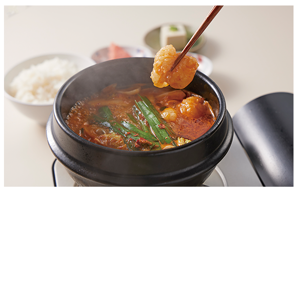 博多もつ鍋定食旨辛味