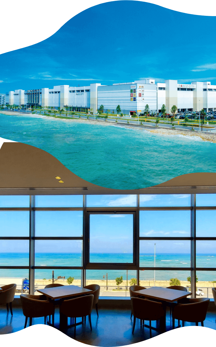 沖繩浦添西海岸 SAN-A PARCO CITY 海邊購物中心外觀