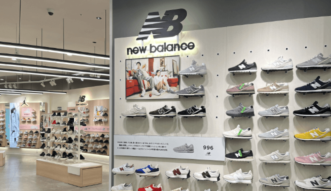 ABC-MART店內New Balance運動鞋展示