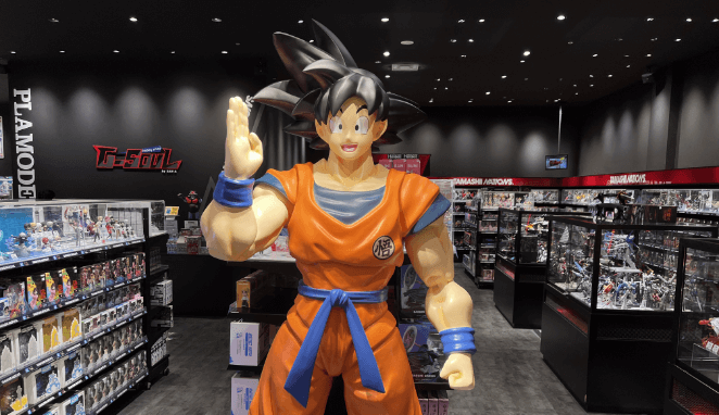 G-Soul館內,七龍珠悟空大型模型