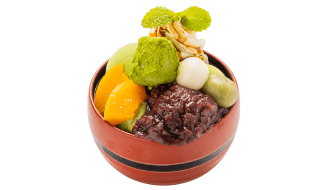 珈琲待夢的和風甜點紅豆湯圓