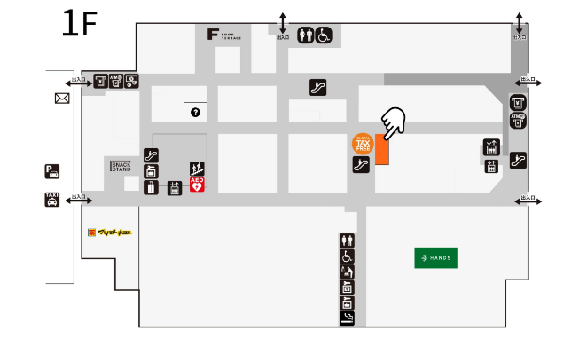 沖繩 PARCO CITY 免稅手續櫃台（Tax Free Counter）