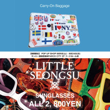 『Carry-On Baggage』POP UP SHOP OPEN‼ 