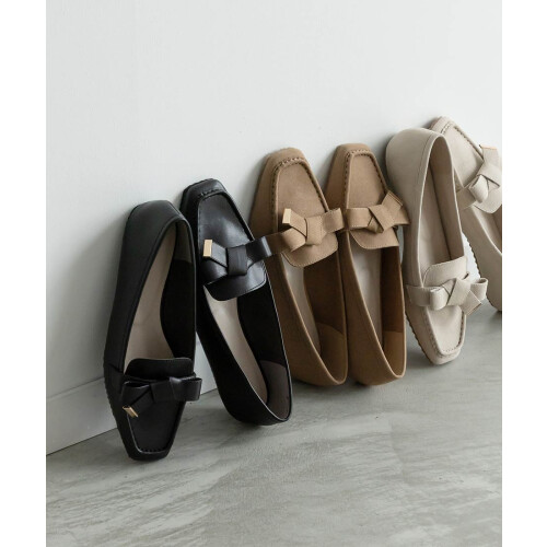 【新作商品のご紹介】スクエアトゥリボンモカシンシューズ