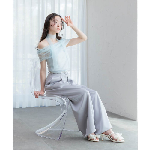 【新作商品のご紹介】シアーオフショルダーニットトップス