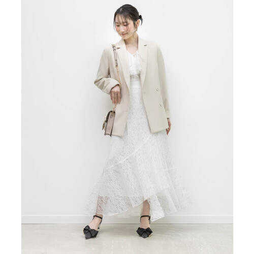 【新作商品のご紹介】ラッフルカラーレースマーメイドワンピース