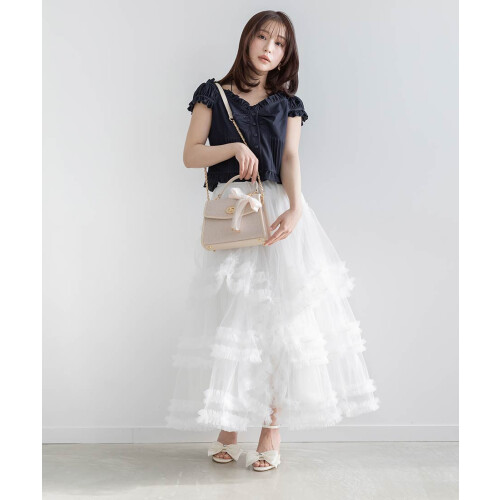 【新作商品のご紹介】フリルティアードチュールスカート