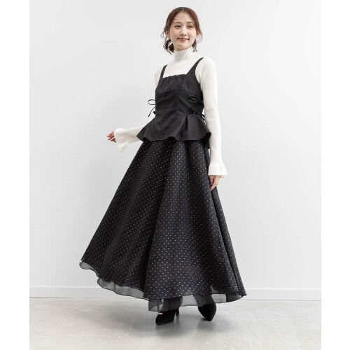 【新作商品のご紹介】ペプラムリボンワンピース