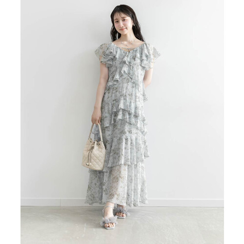 【新作商品のご紹介】ラッフルフリルシフォンワンピース