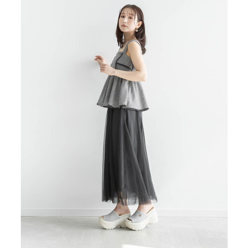 【新作商品のご紹介】ペプラムビスチェセットチュールスカート