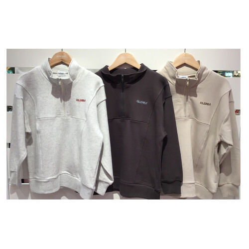 💗ハーフZIPプルオーバー💗