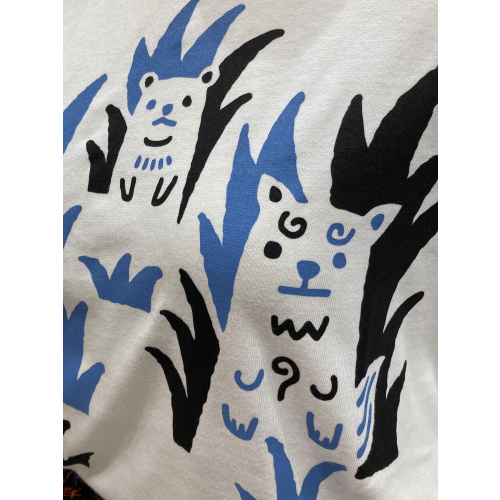 新作Tシャツ　【野良シーサー／ホワイト】