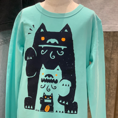 ウェルカムシーサーキッズロングスリーブ