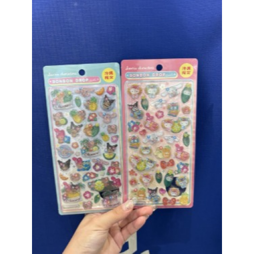 【沖縄限定】サンリオ ボンボンドロップシール😸