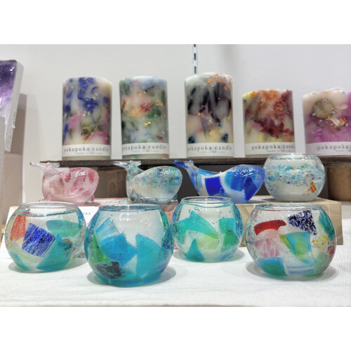 【琉球ガラスキャンドル】お土産に大人気！🕯️