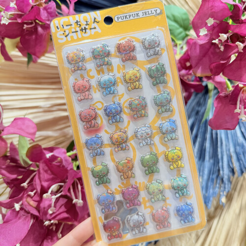 【沖縄土産🌺にもオススメ】いーちょんシーサー　PUKPUKシール入荷！