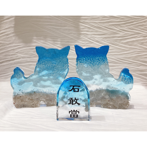 【数量限定】波アートミニシーサー3点セット　再入荷致しました🌺